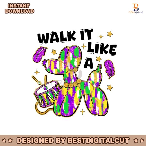 walk-it-like-a-dog-mardi-gras-fleur-de-lis-louisiana-png