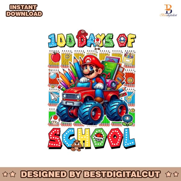 super-mario-happy-100-days-of-school-png