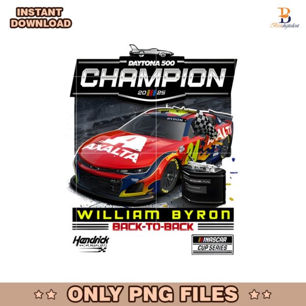 2025 Daytona 500 Champion William Byron Back To Back PNG