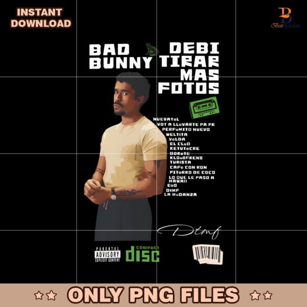 Bad Bunny Debi Tirar Mas Fotos Album Poster PNG
