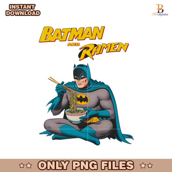 Batman And Ramen Dc Comics Parody PNG