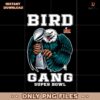 Bird Gang LIX Super Bowl Champions Eagle Holding Trophy PNG