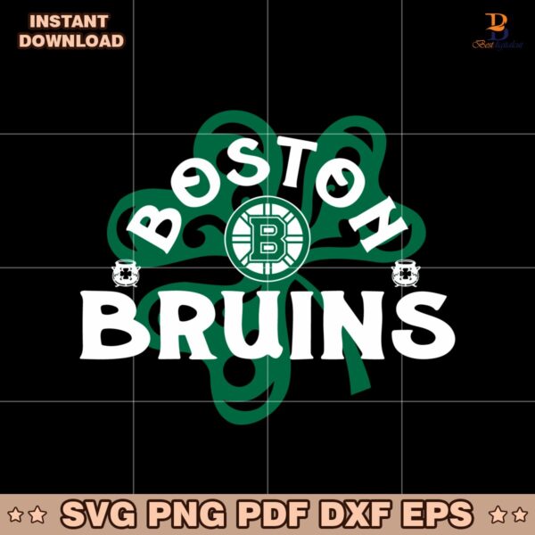 Boston Bruins St Patricks Day Richmond Shamrock SVG