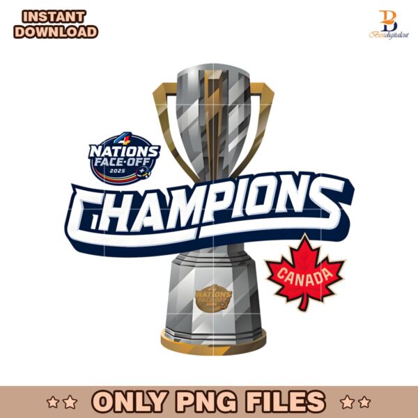Canada Nhl 2025 4 Nations Face Off Champions Trophy PNG