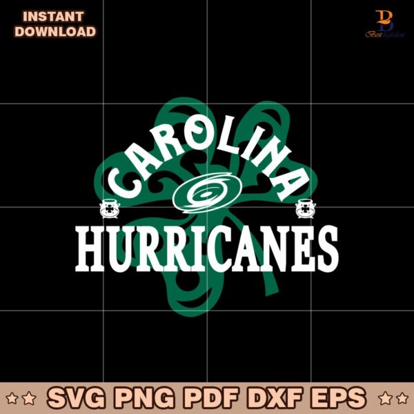 Carolina Hurricanes St Patricks Day Richmond Shamrock SVG