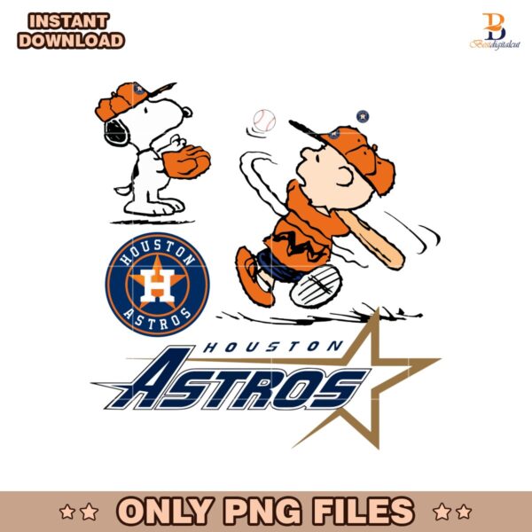 Charlie Brown And Snoopy Peanuts Houston Astros Png