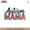 Colorful Floral Leopard Autims Mama PNG