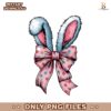 Colorful Polka Dot Coquette Bow Easter Bunny Ear PNG