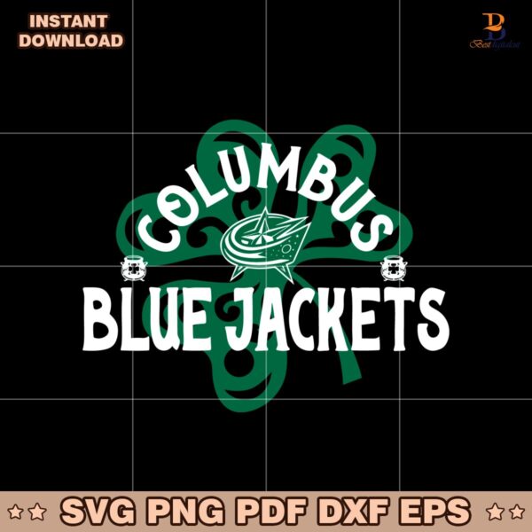 Columbus Blue St Patricks Day Richmond Shamrock SVG