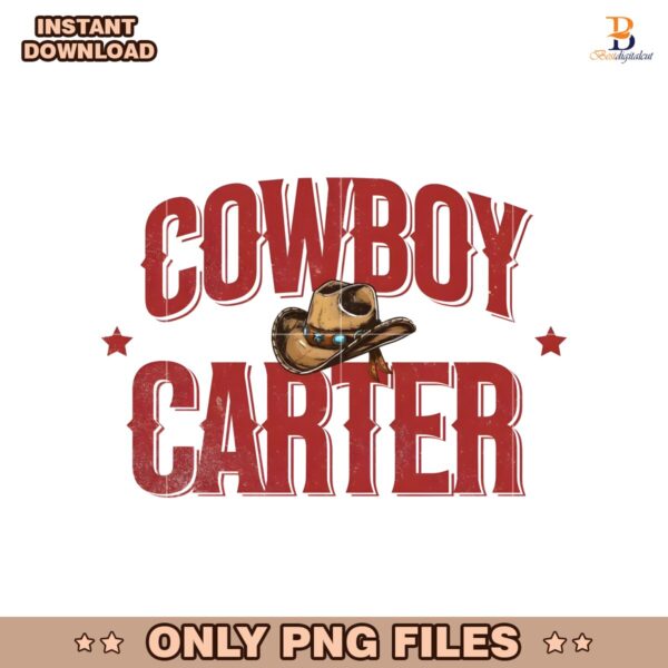 Comfort Colors Cowboy Carter Western Cowboy Hat PNG