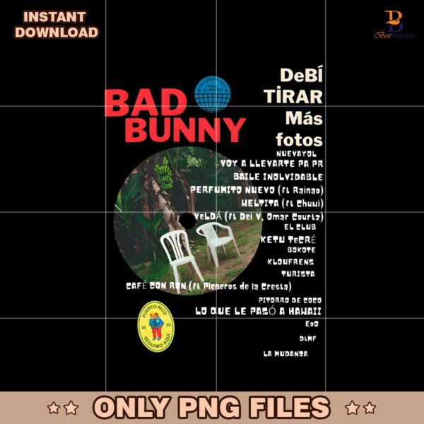 Debi Tirar Mas Fotos Bad Bunny Album PNG