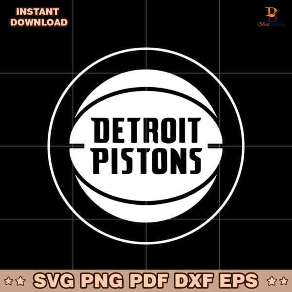Detroit Pistons Logo Basketball St Patricks Day SVG