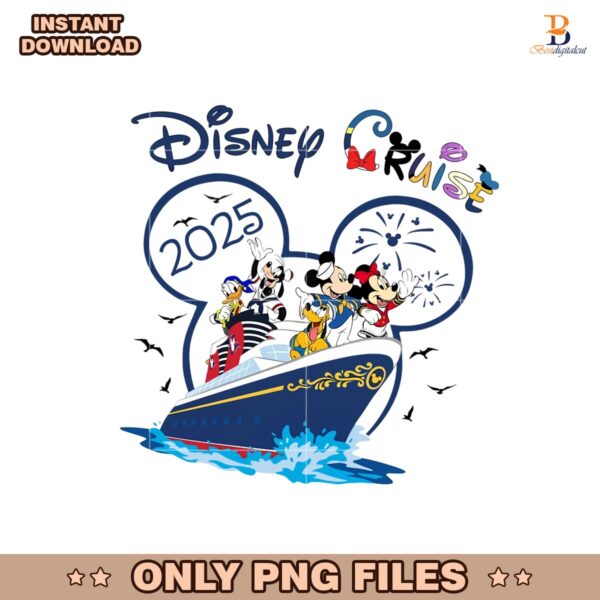 Disney Cruise 2025 Mickey And Friends Vacation Png