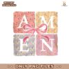 Floral Amen Coquette Bow Varsity Coquette Bow Png