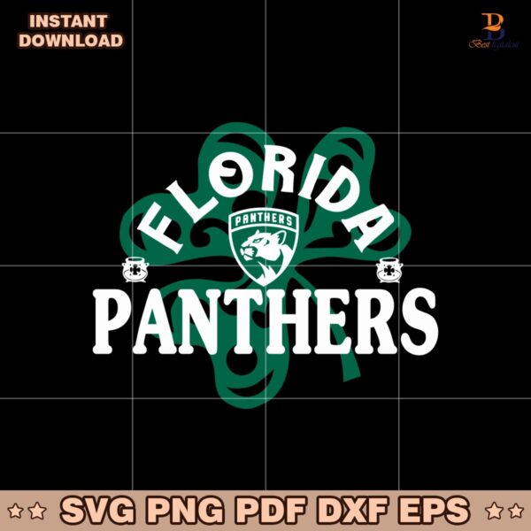 Florida Panthers St Patricks Day Richmond Shamrock SVG