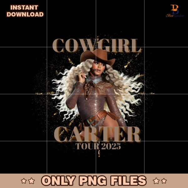 Glitter Cowgirl Cowboy Carter Tour 2025 Beyonce PNG