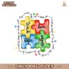 Glitter Puzzle Autism Awareness Teach Love Hope Png
