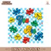 Glitter Puzzle You Are Autism Awareness Quote Checkered PNG