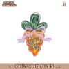 Happy Easter Carrot Brushstroke Coquette Bow Png