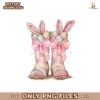 Howdy Western Easter Bunny Cowboy Boots Png