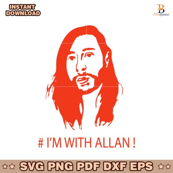 Im With Allan Face Funny Meme SVG