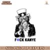 Jew Monkey Middle Finger Fuck Kanye West SVG