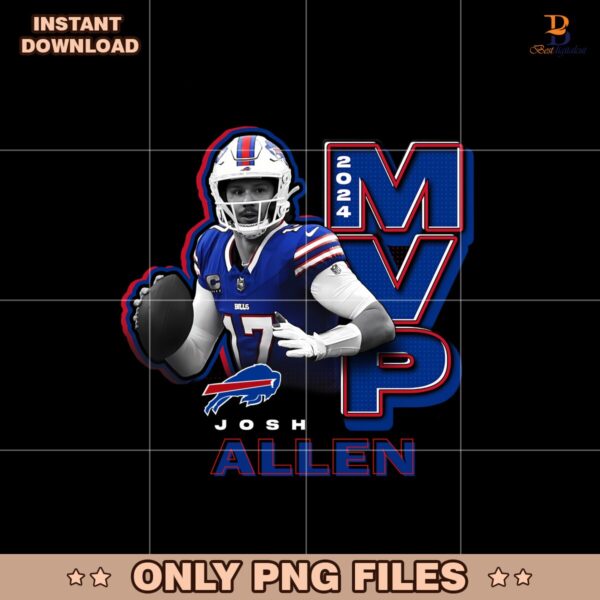 Josh Allen MVP 2024 Nfl Buffalo Bills Png