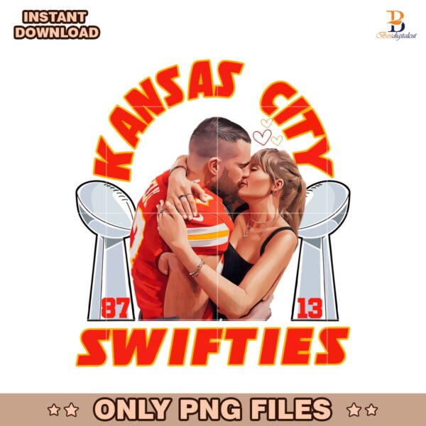 Kansas City Swifties Super Bowl LIX Kelce And Swift PNG