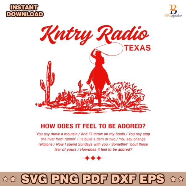 Kntry Radio Texas Beyoncé Cowboy Carter World Tour SVG