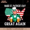 Make St Patricks Day Great Again Usa Map PNG