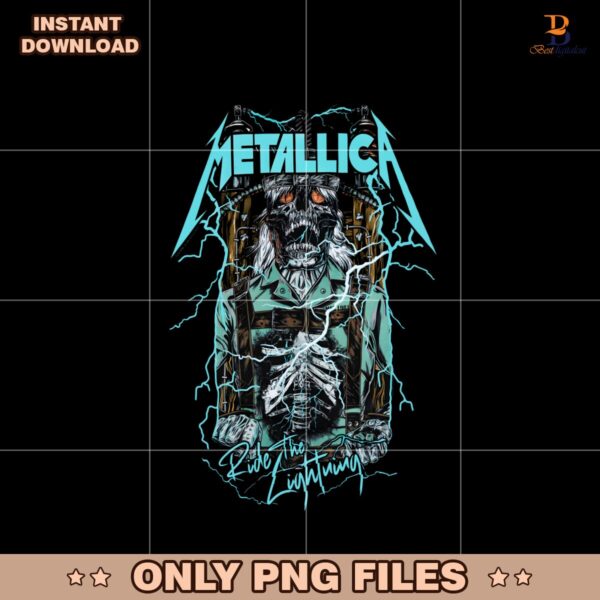 Metalica Ride The Lightning Pinball Art PNG