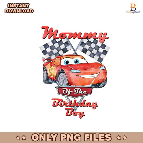 Mommy Of The Birthday Boy Lightning McQueen Png