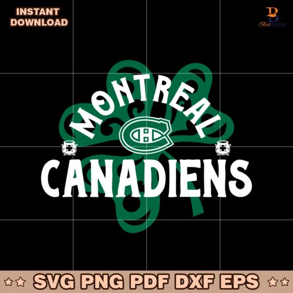 Montreal Canadiens St Patricks Day Richmond Shamrock SVG