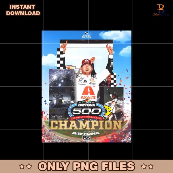 Nascar William Byron 2024 Daytona 500 Champions PNG