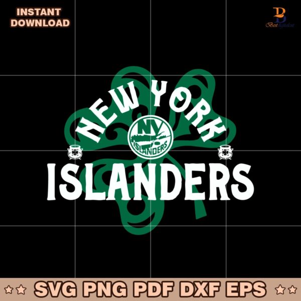 New York Islanders St Patricks Day Richmond Shamrock SVG