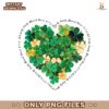 Not Lucky Simply Blessed Roman 4 7 8 Shamrock Heart PNG