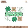 Nurse St Patricks Day Shamrocks Stethoscope PNG