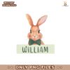 Personalized Boys Easter Bunny Custom Name Png
