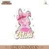 Pink Floral Chinoiserie Bunny Mimi Coquette Easter Png