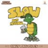 Retro 70S Turtle Beer Slow But Mellow PNG