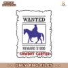 Retro Beyonce Cowboy Carter Wanted Poster PNG