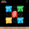 Retro Colorful Checkered Autism Puzze Coquette Bow SVG