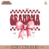 Retro Grandma Checkered Coquette Bow Valentine Png