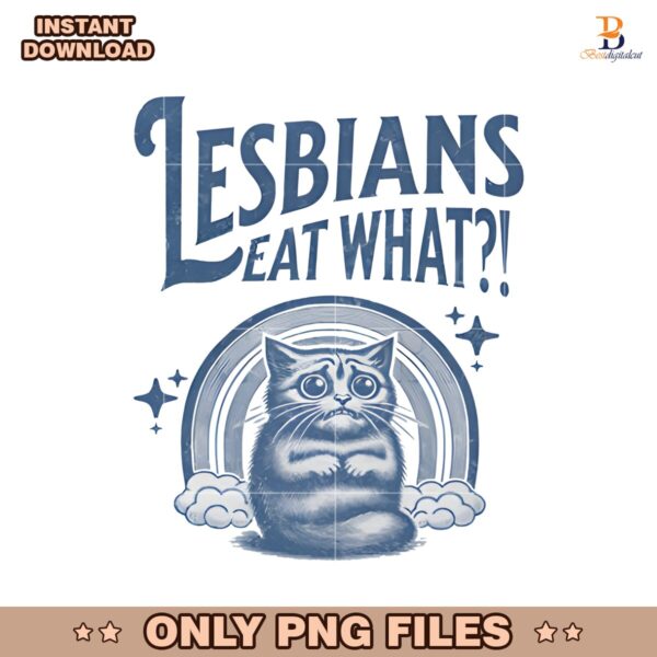 Retro Lesbians Eat What Scared Cat PNG