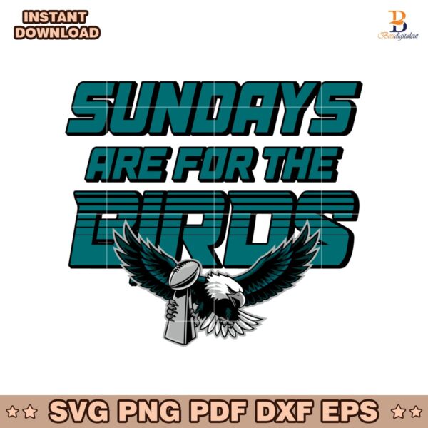 Retro Sundays Are For The Birds Super Bowl Champions Trophy SVG