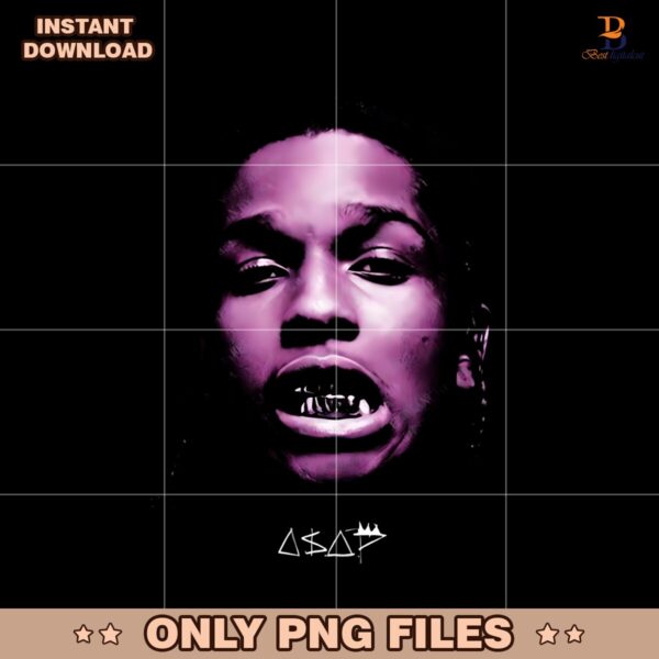 Retro Vintage 90S Asap Rocky Signature PNG