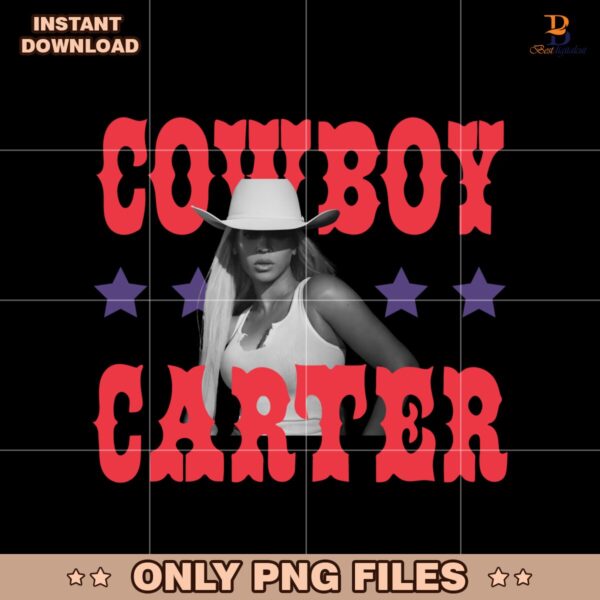 Retro Western Vintage Cowboy Carter Beyonce Music Tour 2025 PNG