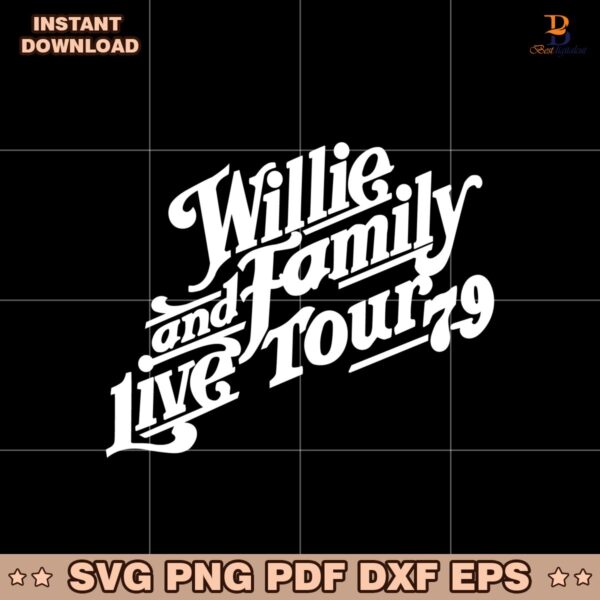 Retro Western Willie And Family Live Tour 79 Ladies SVG