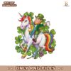Rodeo Leprechaun Rides Unicorn Patricks Day Shamrock PNG