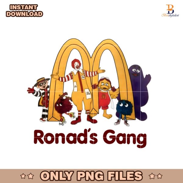 Ronads Gang Mc Donalds Logo Parody PNG